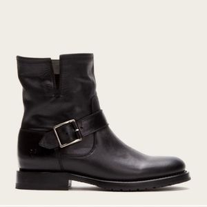 Frye Natalie Engineer Boot Black Leather